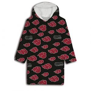 Aymax Naruto - Akatsuki - Sweat Poncho Coral Fleece - Taille Enfant