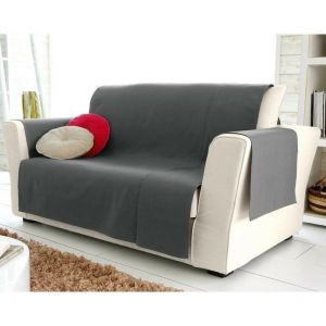 Protège-fauteuil et canapé universels antiglisse LONASOFT - gris