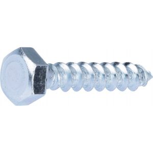Fix'Pro Tirefond tête hexagonale acier zingué - 8x40/24 - 100pces - Fixpro
