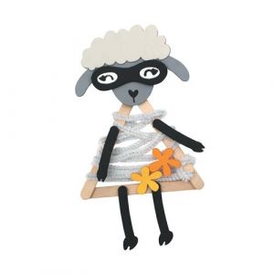 Graine Créative Kit caoutchouc souple et bâtonnets - Mouton