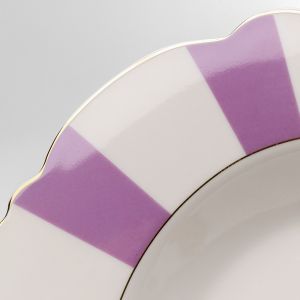 Kare Design Assiettes creuses Harlequin 23cm violettes set de 6