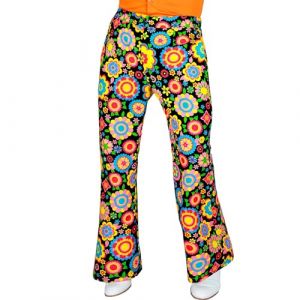 Widmann W MILANO Party Fashion - Pantalon ann&eacute;es 60 pour hommes, hippie, reggae, flower power, disco fever