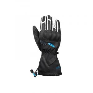 Ixon Gants cuir/textile Pro Eddas noir/gris/bleu- M
