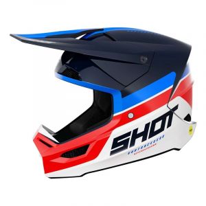 Image de Shot Casque cross Race Iron blue/red glossy- S