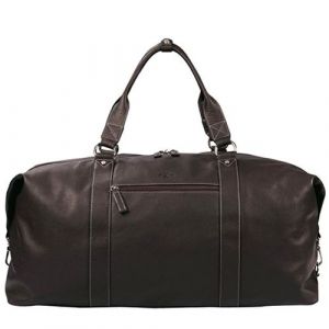 Katana Sac de voyage en cuir - marron foncé 3943