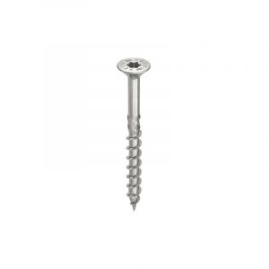 HECO Schrauben Vis HECO-Topix-Plus Inox - &Oslash;6x120mm - T&ecirc;te Frais&eacute;e &agrave; poches de fraisage - Filetage Partiel - T30 - Boite de 100 - 61833