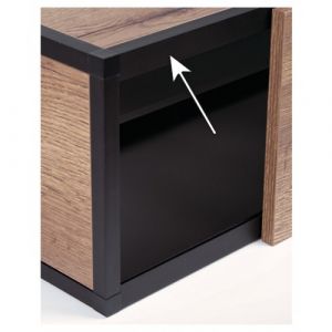 Hettich Profil pour porte coulissante pour syst&egrave;me Cadro - longueur 3000 mm - porte en applique basse