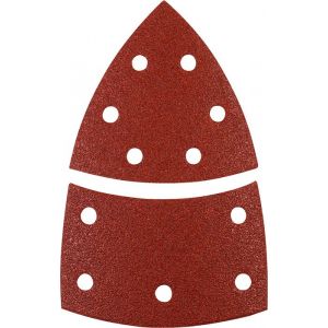 Kwb Patins abrasifs triangulaires QUICK-STICK, BOIS & M&Eacute;TAL, corindon affin&eacute;, 100 x 62, 93 mm - 496106