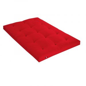Doux sommeil Idliterie - Matelas Futon Latex Couleur - Rouge, Dimensions - 160 x 200 cm