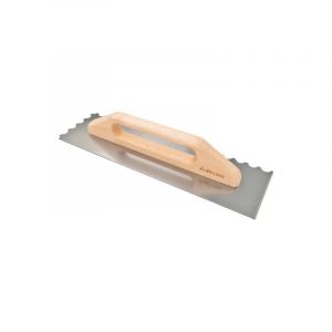 Bellota Platoir long denté en acier Manche en bois - Dents demi-lunes 10mm - 587510R