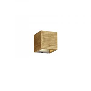 Trio Applique LED Brad en bois, up/down, 11x11 cm