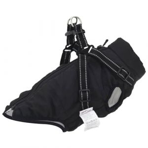 VidaXL Manteau pour Chiens avec Harnais imperm&eacute;able r&eacute;fl&eacute;chissant L40, Manteau d'hiver pour Chien, Manteau pour Chien et Harnais, Manteau pour Chiot avec Harnais