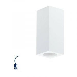 Optonica Support Spot Saillie Blanc Carr&eacute; Largeur 72mm 1 x GU10 Max 10W