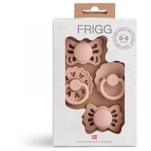FRIGG Baby's First Pacifier​ Floral heart tétine Blush