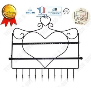 Porte Bijoux Mural - Td - Arbre - Noir - Fer - Organisateur &Eacute;l&eacute;gant