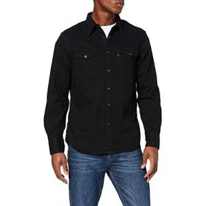 Image de Levi's Barstow Western Standard Chemise Casual, Black (Marble Black Denim Rinse 0002), Large Homme