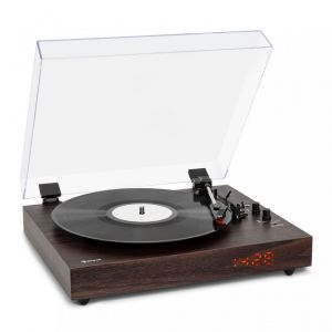 Image de Auna Platine vinyle - TT-Classic Chrono - Bluetooth - Haut-parleur - 33/45/78 tr/min - Bois