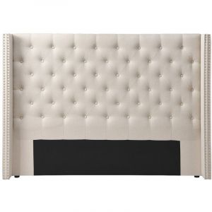 T&ecirc;te de lit capitonn&eacute;e 170 cm - Tissu - Beige - MASSIMO