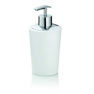 Kela Badkamer Distributeur de Savon, Plastique, Blanc, 5 x 5 x 5 cm