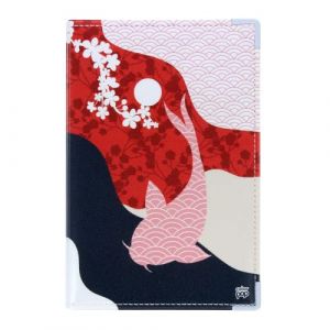 Porte-papiers voiture couleur motif carpes Color Pop- France - PVC &ndash; PAPIERS FRANCAIS - Etui carte grise - Permis de conduire
