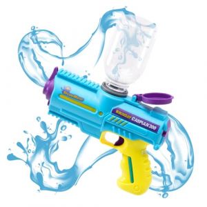 ODS Splashmatic Caspian 300, Batterie de tir avec Recharge USB, Pistolet à Eau 18 cm, capacité réservoir 300 ML, Couleur Bleu, âge recommandé +6 Ans, 42690