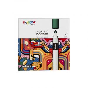 Carioca Plus - Acrylic Markers, 8 Pcs (809309)