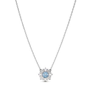 Image de Swarovski COLLIER 5536742 - Collier Métal Argenté Cristal Bleu et Blanc Femme