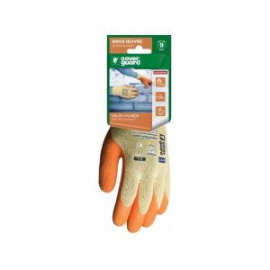 Coverguard Gants de manutention (gros travaux) en latex 1LACO0P008, taille 8