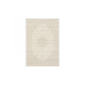 Décoweb Tapis à motif floral oriental - Médina - Écru - 160 x 230 cm