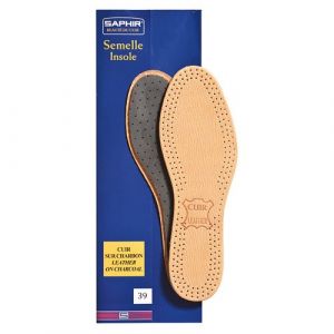 Saphir Semelles cuir sur charbon - taille 39 - Accessoire Chaussure