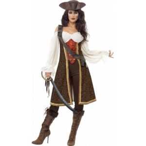 Deguisement pirate marron femme