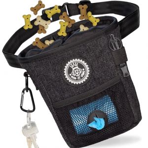 Hund IST König kompakter Hunde Futterbeutel, robuste Leckerlitasche fürs Training & Gassigehen