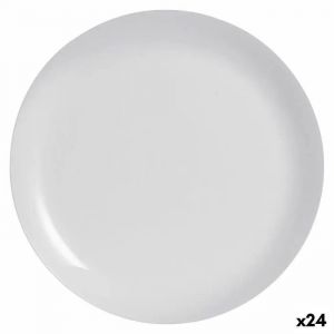 Luminarc Assiette Plate Diwali Gris Verre Verre Trempé (Ø 27 Cm) (24 Unités)