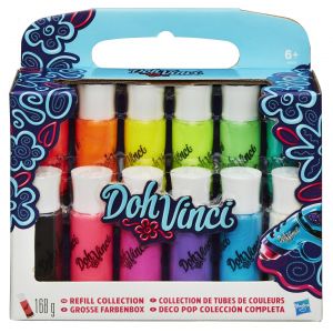 Hasbro Doh Vinci - Collection de 12 tubes de couleurs