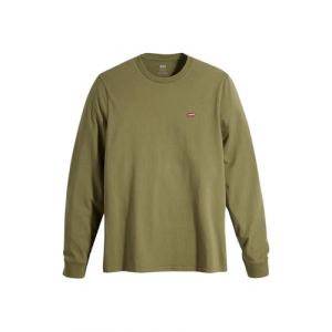 Levi's Long-Sleeve Original Housemark Tee T-Shirt, Bluish Olive, L Homme