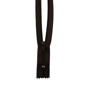 Creavea Fermeture à glissière Nylon - 25cm - Marron