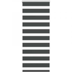 VidaXL Store zèbre noir 65x150 cm largeur du tissu 60,9 cm polyester