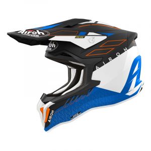 Airoh Casque Cross Strycker Skin Bleu Mat - Taille 2XL