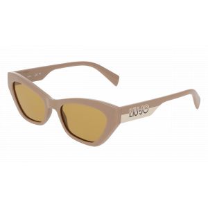 Liu Jo Femme LJ807S 278 Lunettes de soleil Bio-inject Beige Ocre Carré Normale