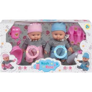 WDK Partner Poupons Jumeaux 6 Sons et Accessoires