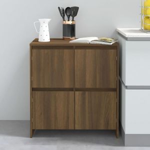 VidaXL Buffet 70x41x75 cm Agglom&eacute;r&eacute; Ch&ecirc;ne marron