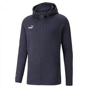 Puma Veste Teamfinal Casuals Avec Capuche - Bleu Marine/blanc, pointure Medium - Bleu - Taille Medium