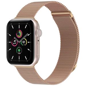 Imoshion Bracelet magnétique milanais Apple Watch Series 1 á 9 / SE (38/40/41 mm) | Series 10 (42 mm) - Taille M - Rose Dorée