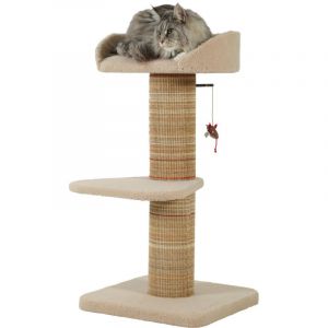 Zolux Arbre &agrave; chat bor&eacute;al 95 cm beige pour grand chat