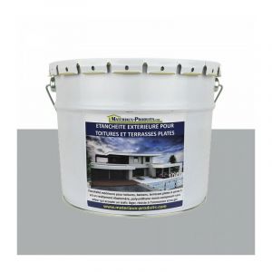 Matpro Etanchéité Extérieure pour Toitures, Balcons et Terrasses Plates Gris ciment ral 000 70 00 - 1 Kg Gris ciment