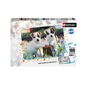 Nathan Puzzle 100 pièces-Petits Jack Russell Enfant, 4005556861682