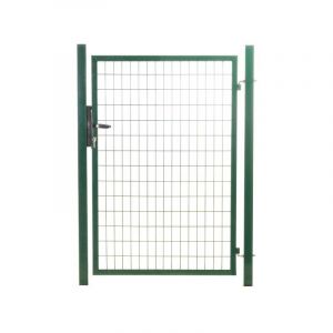 Portillon grillagé en acier galvanisé maille 100 x 50 passage 1m x 1m50 Vert
