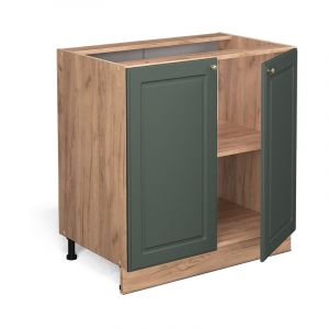 Vicco - Meuble bas Fame-Line 80 cm chêne/vert style rustique