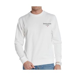 Tommy Hilfiger Tommy Jeans Sweat Homme sans Capuche, Blanc (White), XXL