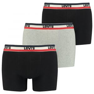 Image de Levi's Logo 3 Units XXL Black / Grey Melange - Black / Grey Melange - XXL